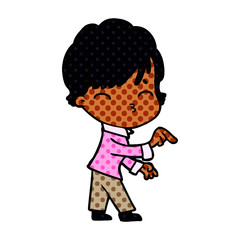 cartoon woman thinking