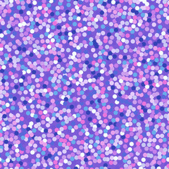 Purple, pink glitter vector background. Violet seamless pattern for vedding invitation, sale banner. Sparkling sapphire backdrop for gift, vip and birthday card.