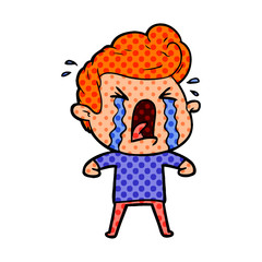 cartoon crying man