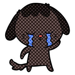 cartoon crying dog