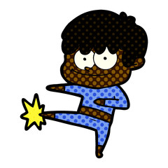 Obraz premium happy cartoon man