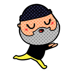 cartoon man with beard