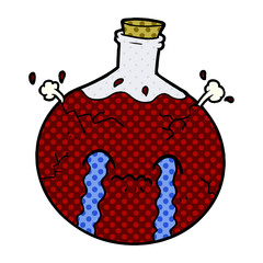 cartoon cracking potion
