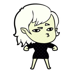 cartoon vampire girl