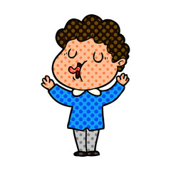 cartoon man singing
