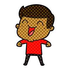 cartoon man laughing