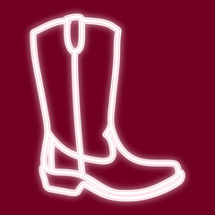 The image of a man s boot. 
