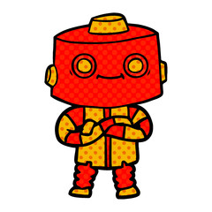 cartoon robot