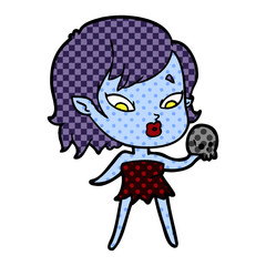 cute cartoon vampire girl