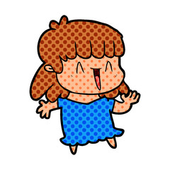cartoon woman