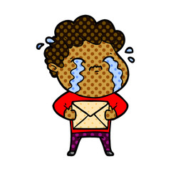 cartoon man crying