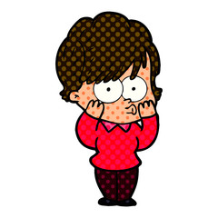 cartoon woman