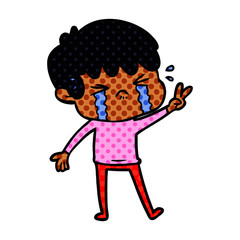 cartoon boy crying