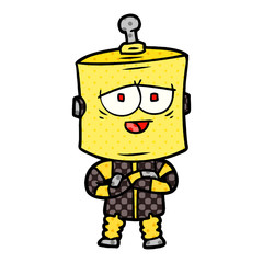 cartoon robot