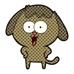 cute cartoon dog