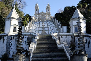 sanctuary in the city of braga in portugal