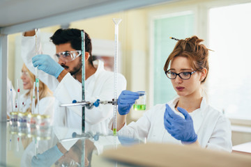 Scientist working at the laboratory