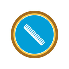 Hairbrush icon. Vector Illustration