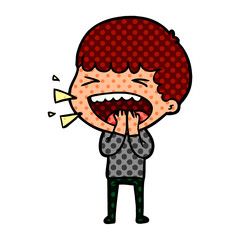 cartoon laughing man