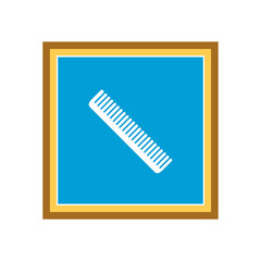 Hairbrush icon. Vector Illustration