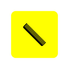 Hairbrush icon. Vector Illustration