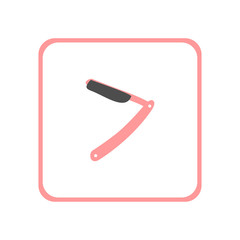 Straight razor icon