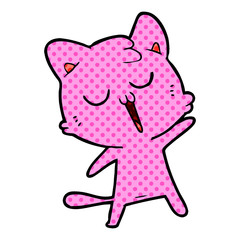 cartoon cat singing