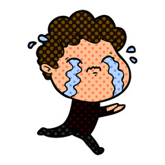 cartoon man crying