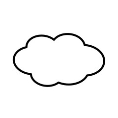chmura ikona - obrazy, fototapety, plakaty
