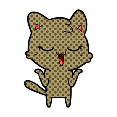 Obraz premium cartoon cat