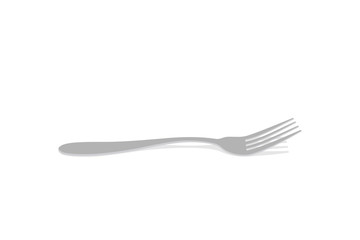 Drawing of a fork, vector illustration. 