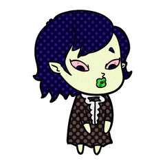cute cartoon vampire girl