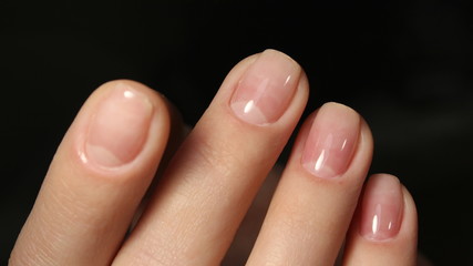 beautiful hands and gentle manicure