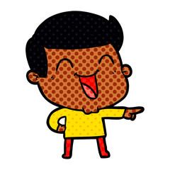 cartoon man laughing