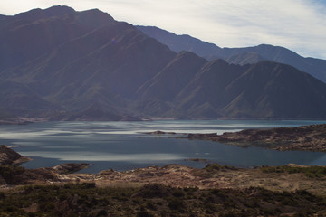 Fototapeta na wymiar Mountain Lakes at the Base of Andes Mountains, Argentina
