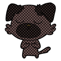 cute cartoon dog