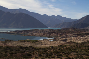Mountain Lakes at the Base of Andes Mountains, Argentina