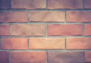 Obraz premium Close up image of a brick wall background with copy space