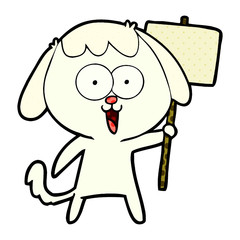 cute cartoon dog