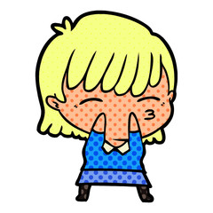 cartoon woman