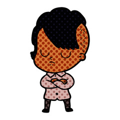 Obraz premium cartoon woman