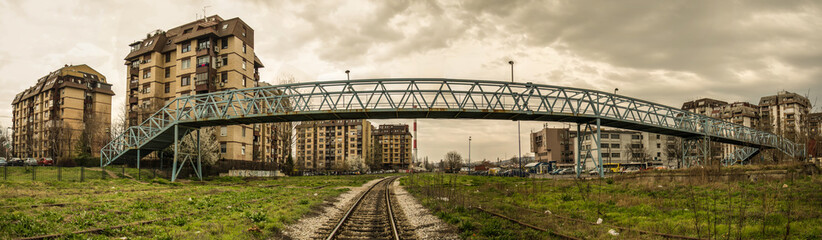 Belgrade, Serbia Marth 03, 2016: Overpass construction