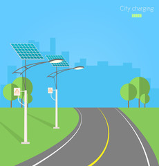 Solar street light