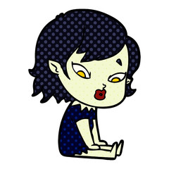 cute cartoon vampire girl