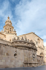 Fototapeta na wymiar Cathedral, Murcia, Spain. December 17, 2017