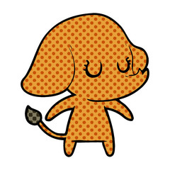 Fototapeta premium cute cartoon elephant