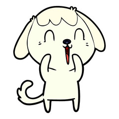 cute cartoon dog