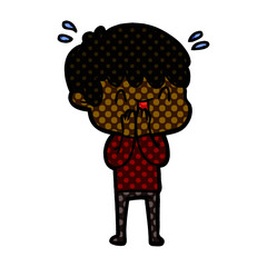 cartoon laughing boy