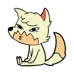 clever cartoon fox
