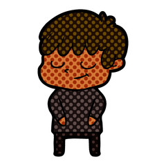 cartoon happy boy
